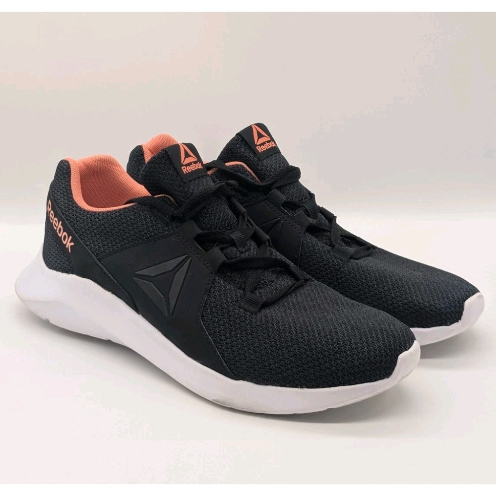 Reebok EnergyLux Running Training Lace-Up Sneakers  Black Pink Women's Size 11
